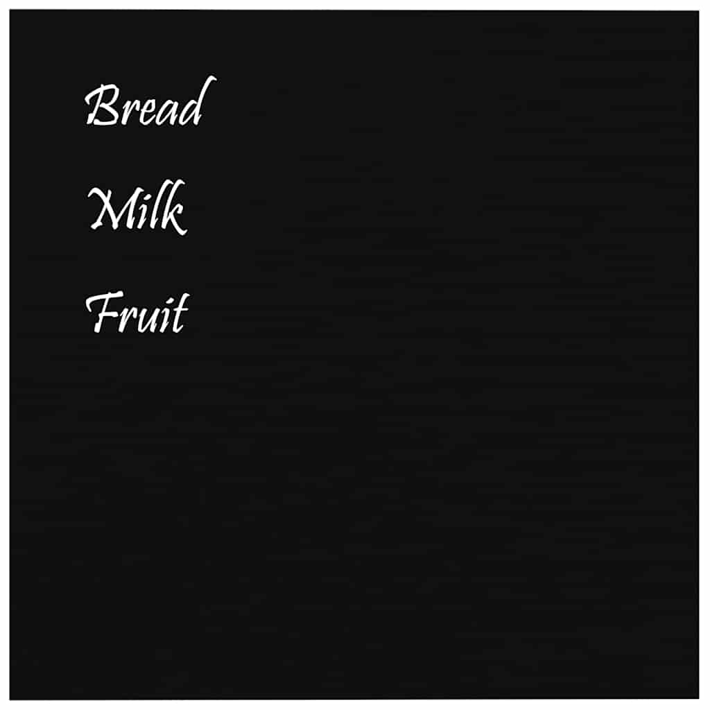 Πίνακας Επιτοίχιος Μαγνητικός Μαύρος 40x40 εκ. από Ψημένο Γυαλί