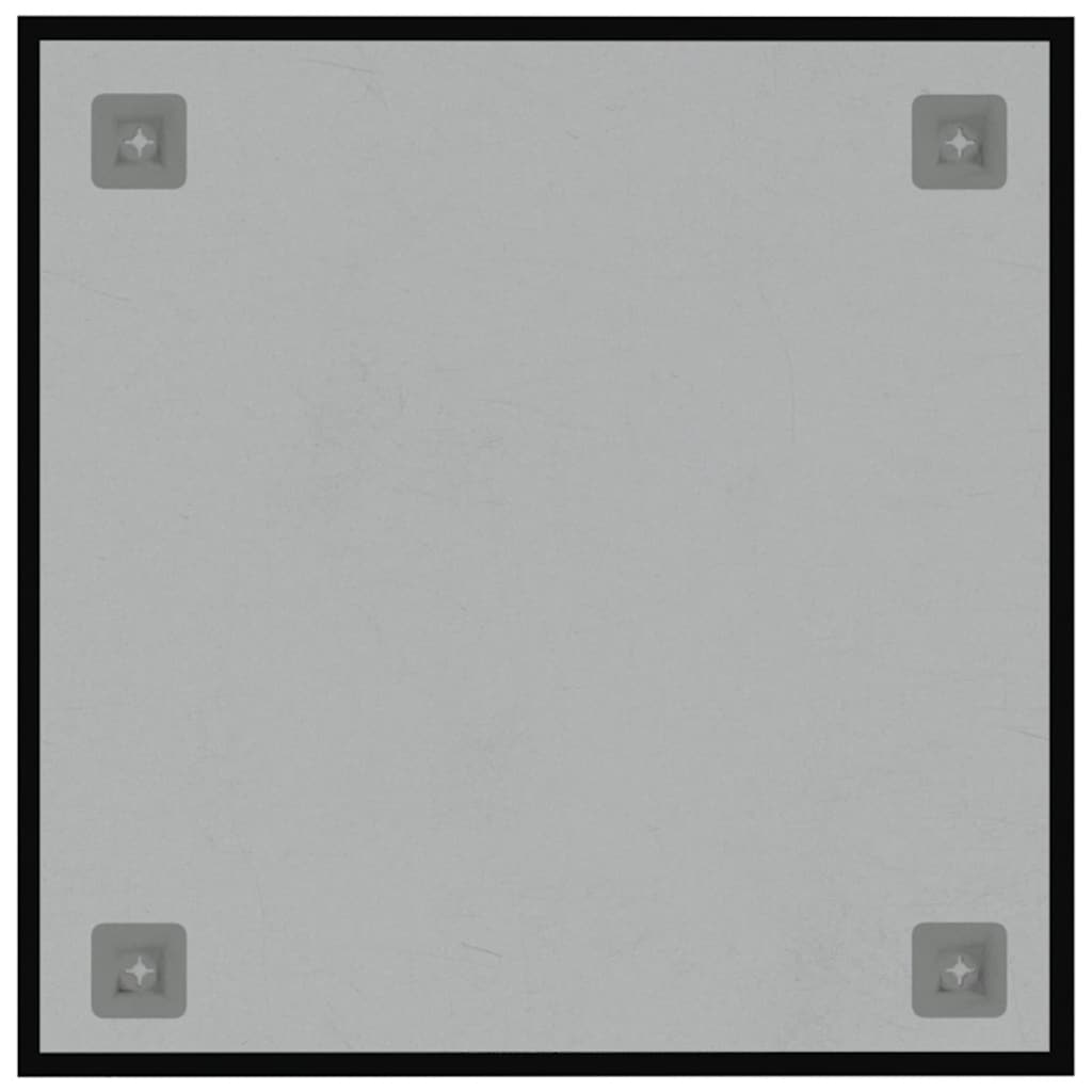 Πίνακας Επιτοίχιος Μαγνητικός Μαύρος 40x40 εκ. από Ψημένο Γυαλί