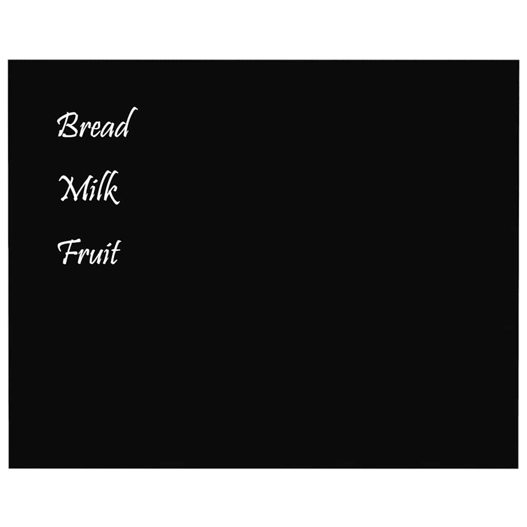 Πίνακας Επιτοίχιος Μαγνητικός Μαύρος 50 x 40 εκ. Ψημένο Γυαλί