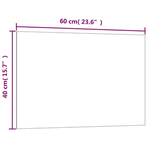 Πίνακας Επιτοίχιος Μαγνητικός Μαύρος 60 x 40 εκ. Ψημένο Γυαλί