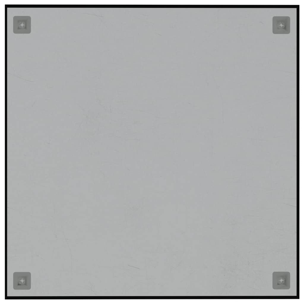 Πίνακας Επιτοίχιος Μαγνητικός Μαύρος 60x60 εκ. από Ψημένο Γυαλί