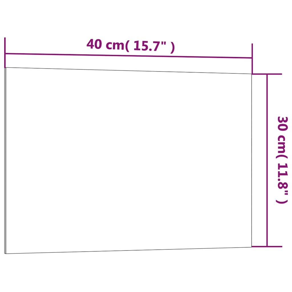 Πίνακας Επιτοίχιος Μαγνητικός Λευκός 40 x 30 εκ. Ψημένο Γυαλί