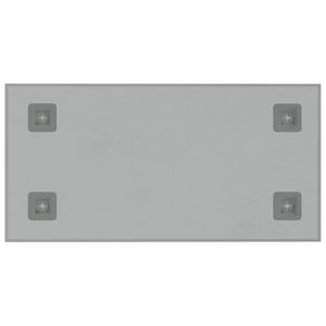 Πίνακας Επιτοίχιος Μαγνητικός Λευκός 40 x 20 εκ. Ψημένο Γυαλί