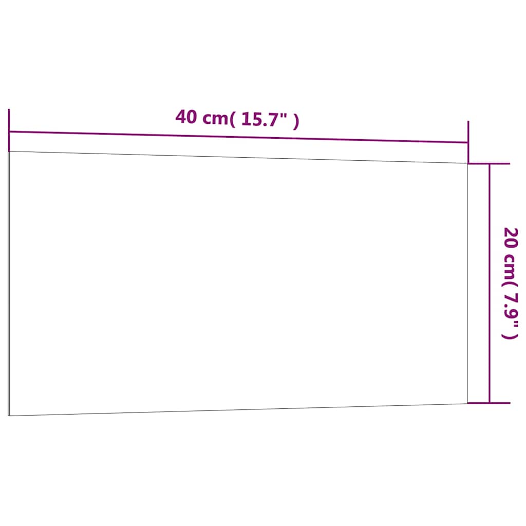 Πίνακας Επιτοίχιος Μαγνητικός Λευκός 40 x 20 εκ. Ψημένο Γυαλί