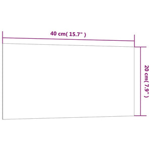 Πίνακας Επιτοίχιος Μαγνητικός Λευκός 40 x 20 εκ. Ψημένο Γυαλί