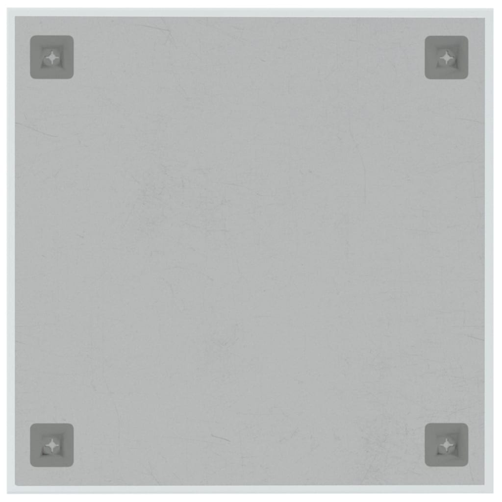 Πίνακας Επιτοίχιος Μαγνητικός Λευκός 40 x 40 εκ. Ψημένο Γυαλί