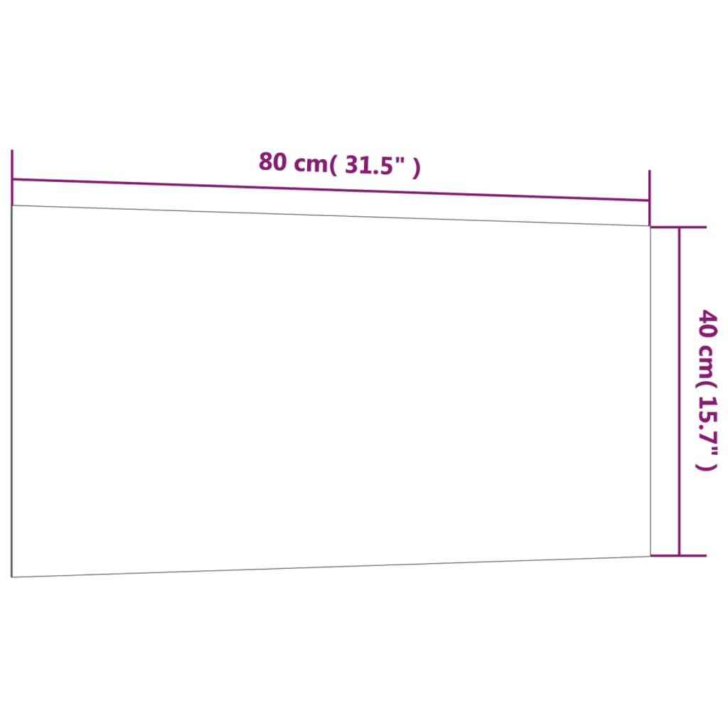 Πίνακας Επιτοίχιος Μαγνητικός Λευκός 80 x 40 εκ. Ψημένο Γυαλί