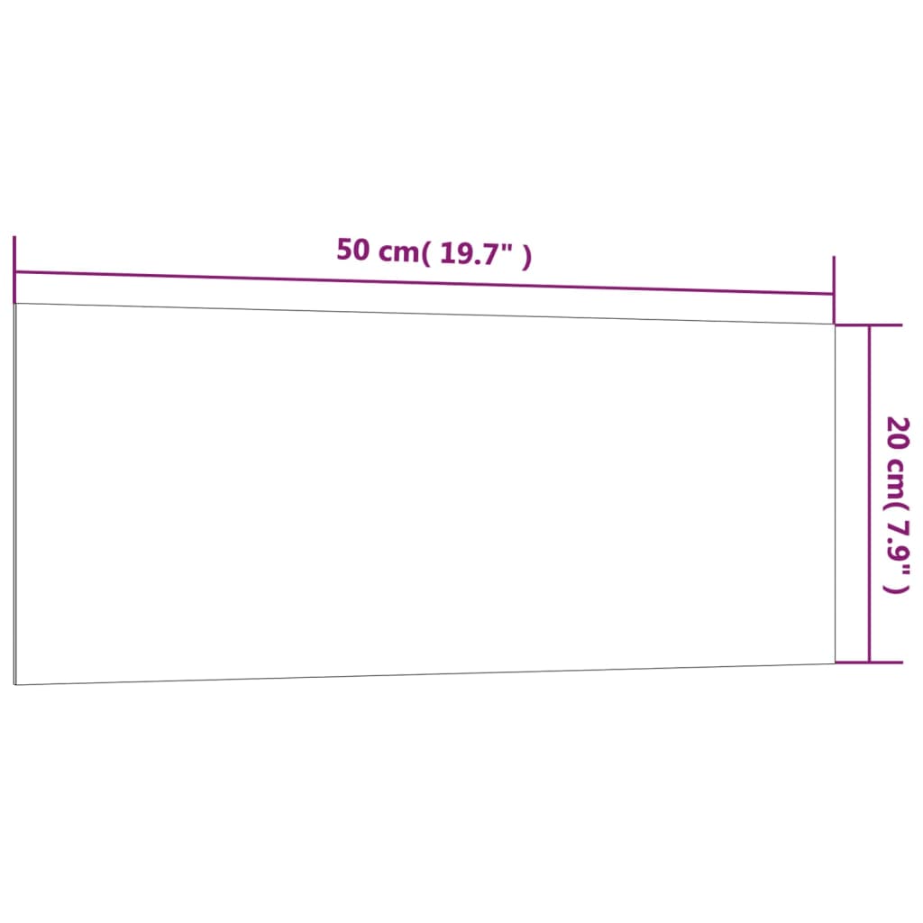 Πίνακας Επιτοίχιος Μαγνητικός Λευκός 50 x 20 εκ. Ψημένο Γυαλί
