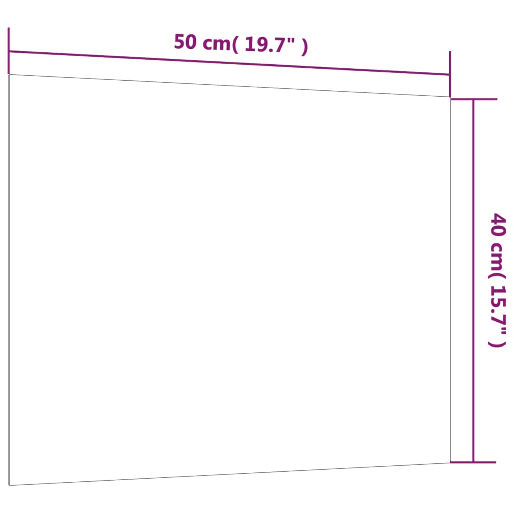 Πίνακας Επιτοίχιος Μαγνητικός Λευκός 50 x 40 εκ. Ψημένο Γυαλί