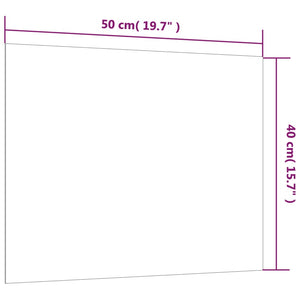Πίνακας Επιτοίχιος Μαγνητικός Λευκός 50 x 40 εκ. Ψημένο Γυαλί