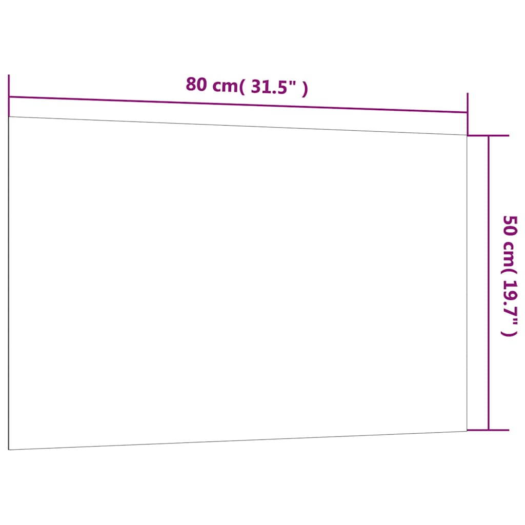 Πίνακας Επιτοίχιος Μαγνητικός Λευκός 80 x 50 εκ. Ψημένο Γυαλί