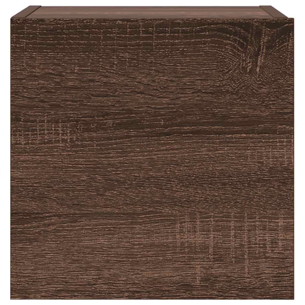 Σετ Επίπλων Τηλεόρασης 3 Τεμαχίων Καφέ δρυς Επεξ. Ξύλο - Pakobazaar