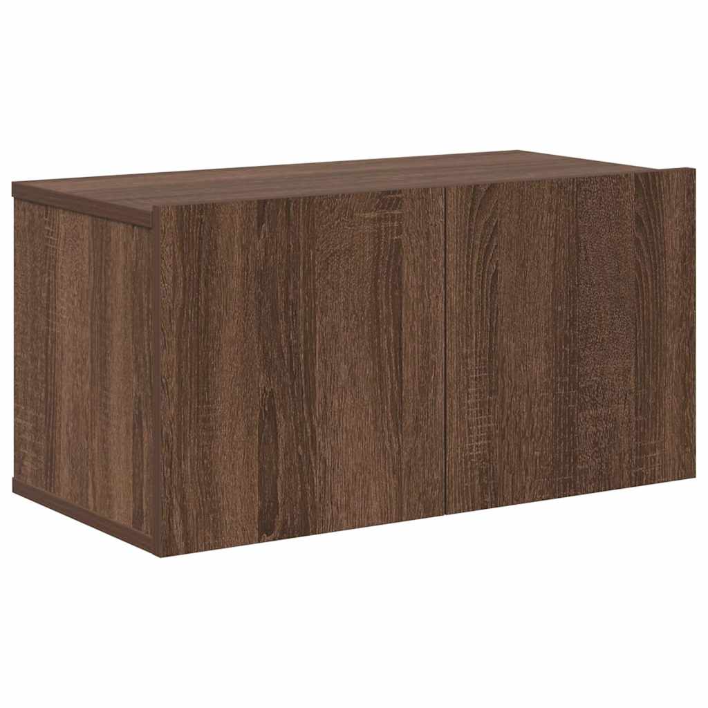 Σετ Επίπλων Τηλεόρασης 7 Τεμαχίων Καφέ δρυς Επεξ. Ξύλο