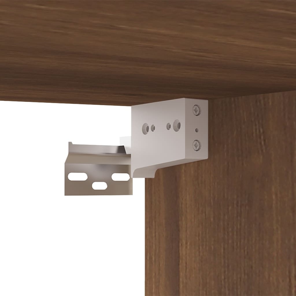 Σετ Επίπλων Τηλεόρασης 2 Τεμαχίων Καφέ Δρυς Επεξεργασμένο Ξύλο