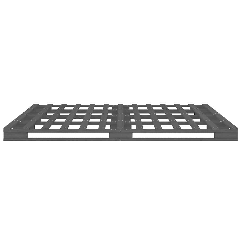 Πλαίσιο Κρεβατιού Γκρι 180x200 εκ. Μασίφ Πεύκο 6FT Super King