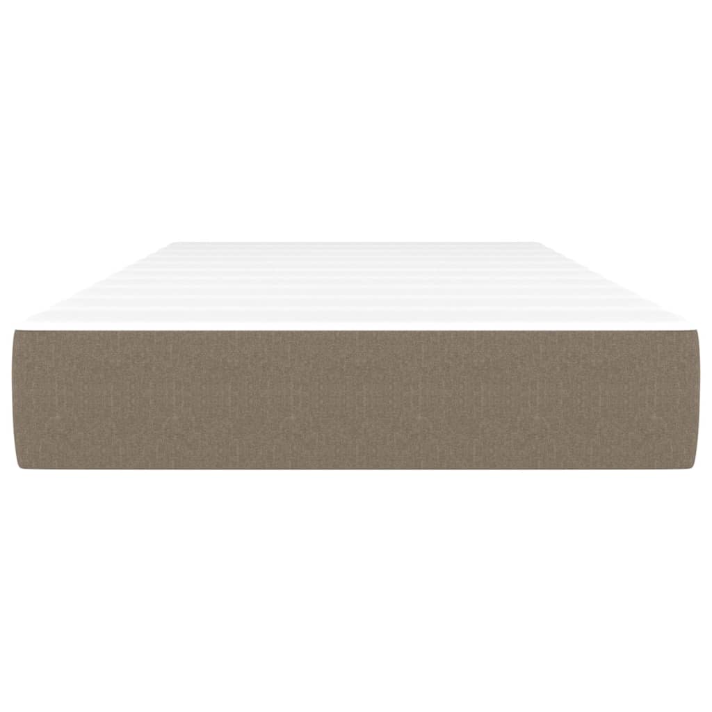 Στρώμα με Pocket Springs Μεσαίας Σκληρότητας Taupe 80 x 200 x 20 εκ. Υφασμάτινο - Pakobazaar