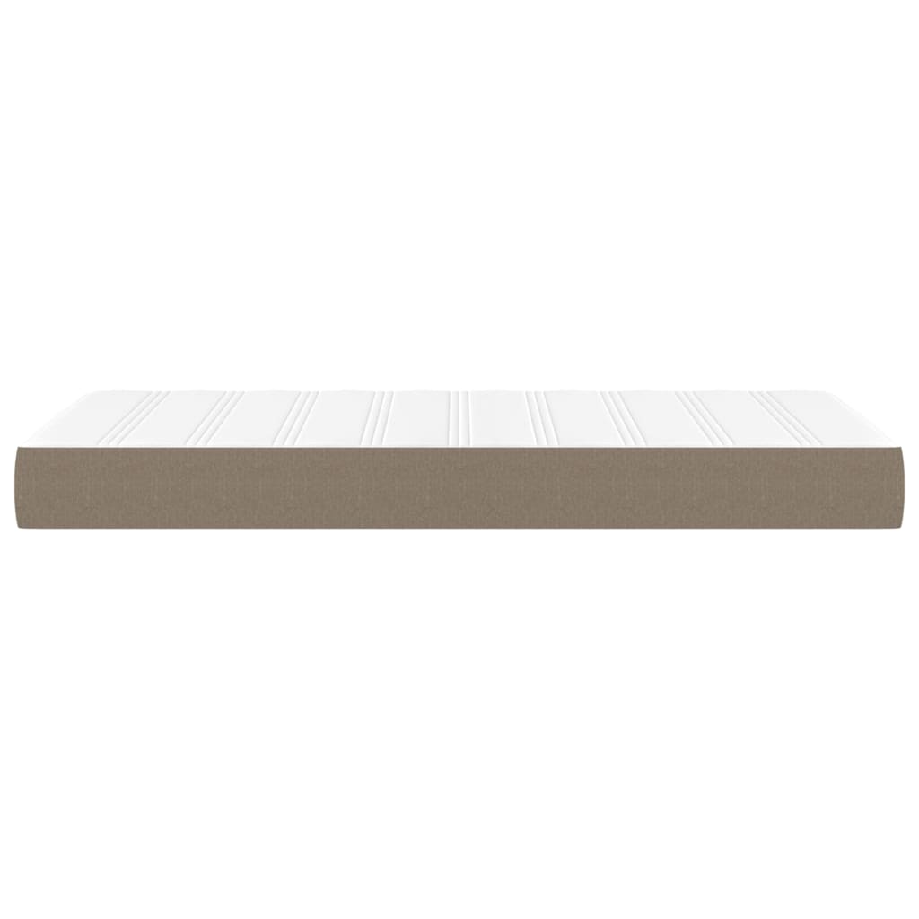 Στρώμα με Pocket Springs Μεσαίας Σκληρότητας Taupe 80 x 200 x 20 εκ. Υφασμάτινο - Pakobazaar