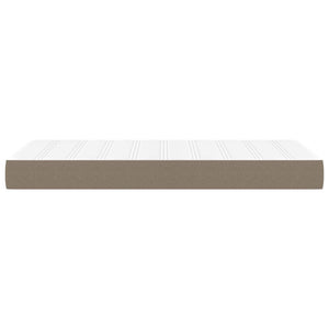 Στρώμα με Pocket Springs Μεσαίας Σκληρότητας Taupe 80 x 200 x 20 εκ. Υφασμάτινο - Pakobazaar