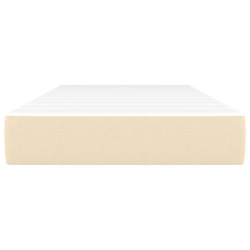 Στρώμα με Pocket Springs Μεσαίας Σκληρότητας Κρεμ 80 x 200 x 20 εκ. Υφασμάτινο
