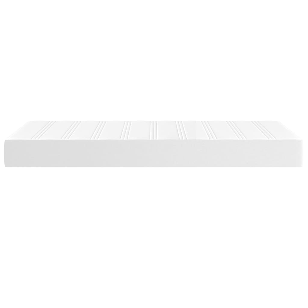 Στρώμα με Pocket Springs Μεσαίας Σκληρότητας Λευκό 80x200x20 εκ. Συνθετικό Δέρμα