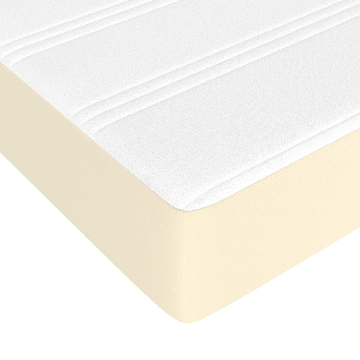 Στρώμα με Pocket Springs Μεσαίας Σκληρότητας Κρεμ 80x200x20 εκ. Συνθετικό Δέρμα - Pakobazaar