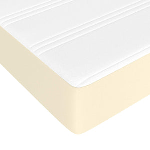 Στρώμα με Pocket Springs Μεσαίας Σκληρότητας Κρεμ 80x200x20 εκ. Συνθετικό Δέρμα - Pakobazaar