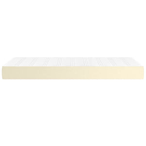 Στρώμα με Pocket Springs Μεσαίας Σκληρότητας Κρεμ 80x200x20 εκ. Συνθετικό Δέρμα - Pakobazaar