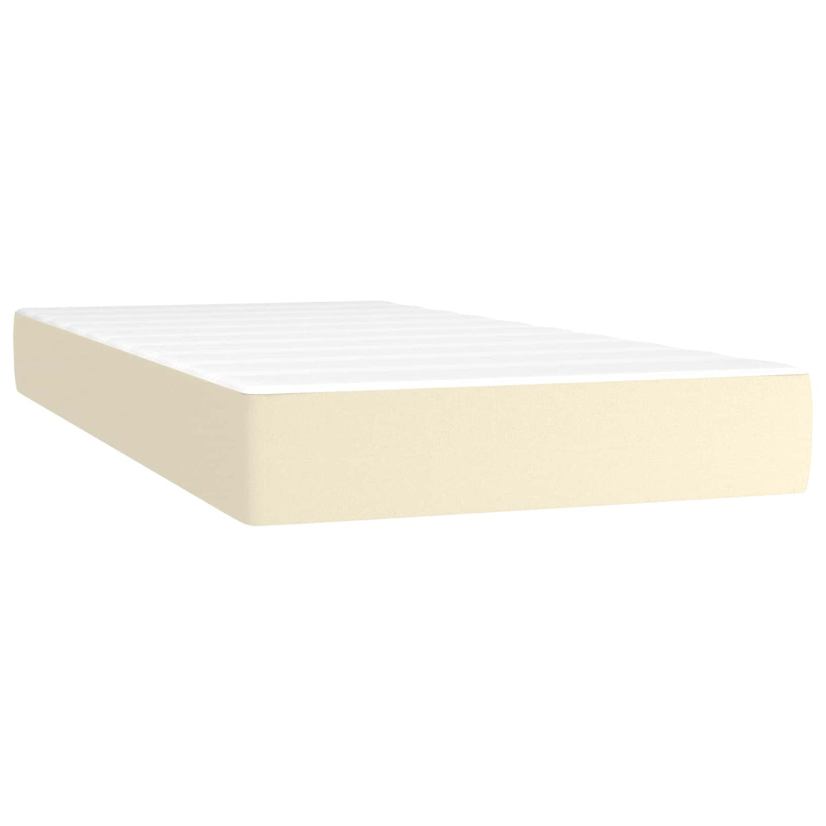 Στρώμα με Pocket Springs Μεσαίας Σκληρότητας Κρεμ 80x200x20 εκ. Συνθετικό Δέρμα - Pakobazaar
