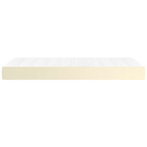 Στρώμα με Pocket Springs Μεσαίας Σκληρότητας Κρεμ 80x200x20 εκ. Συνθετικό Δέρμα - Pakobazaar