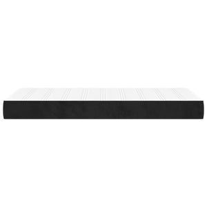 Στρώμα με Pocket Springs Μεσαίας Σκληρότητας Μαύρο 80 x 200 x 20 εκ. Βελούδινο