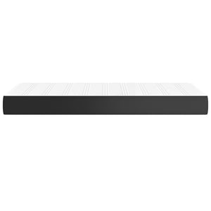 Στρώμα με Pocket Springs Μεσαίας Σκληρότητας Μαύρο 90x190x20 εκ. Συνθετικό Δέρμα