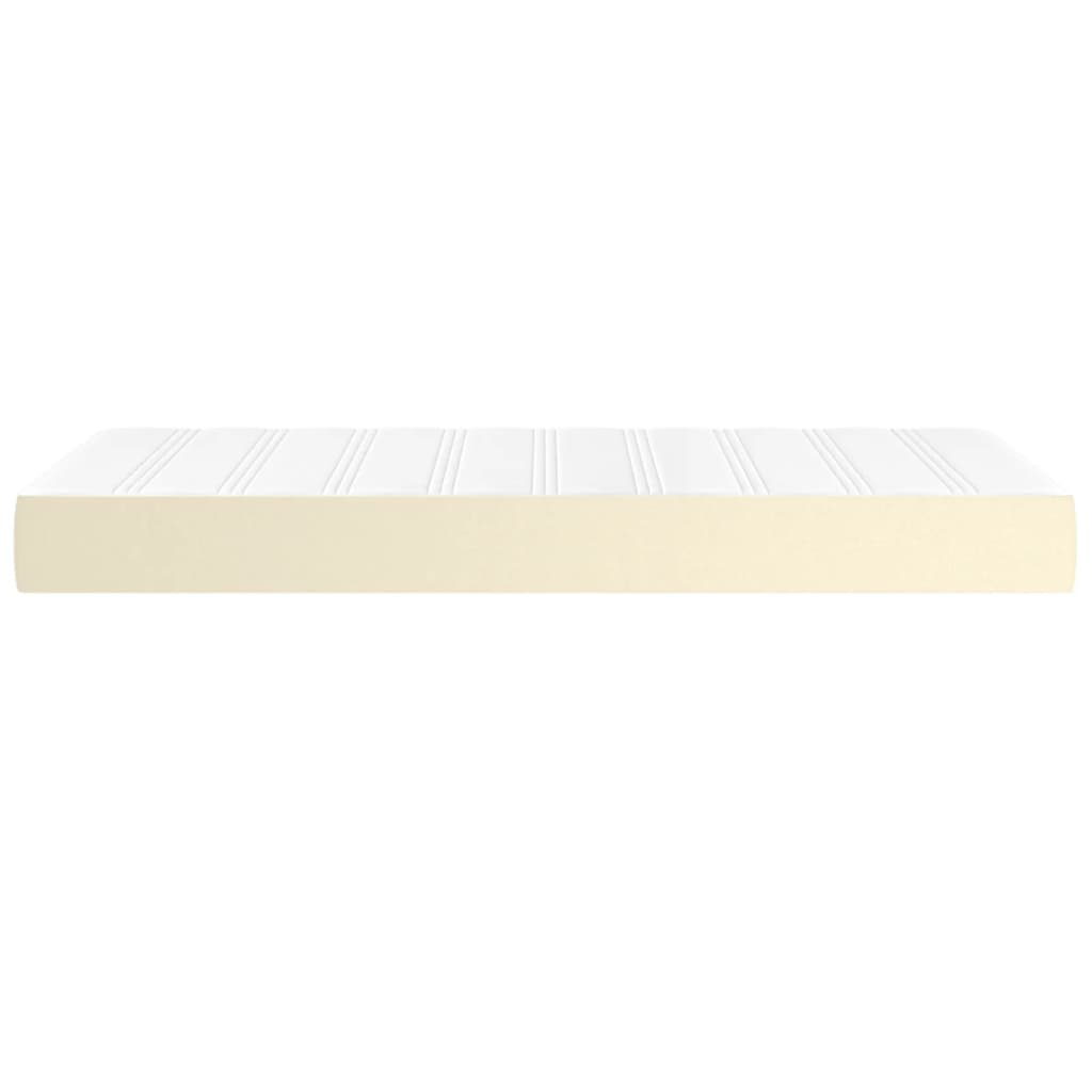 Στρώμα με Pocket Springs Μεσαίας Σκληρότητας Κρεμ 90x190x20 εκ. Συνθετικό Δέρμα - Pakobazaar