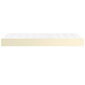 Στρώμα με Pocket Springs Μεσαίας Σκληρότητας Κρεμ 90x190x20 εκ. Συνθετικό Δέρμα - Pakobazaar