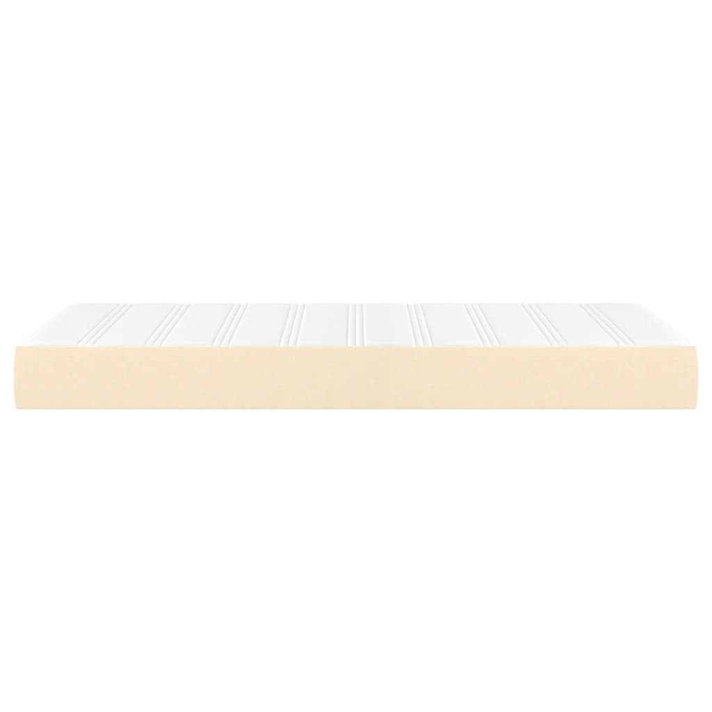 Στρώμα με Pocket Springs Μεσαίας Σκληρότητας Κρεμ 90x200x20 εκ. Υφασμάτινο