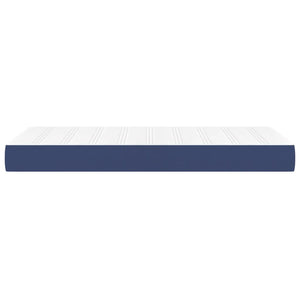 Στρώμα με Pocket Springs Μεσαίας Σκληρότητας Μπλε 90x200x20 εκ. Υφασμάτινο