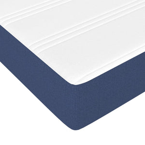 Στρώμα με Pocket Springs Μεσαίας Σκληρότητας Μπλε 90x200x20 εκ. Υφασμάτινο
