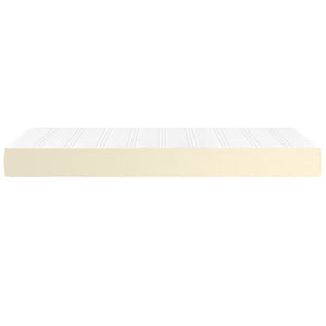 Στρώμα με Pocket Springs Μεσαίας Σκληρότητας Κρεμ 90x200x20 εκ. Συνθετικό Δέρμα - Pakobazaar