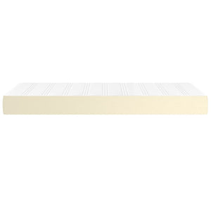 Στρώμα με Pocket Springs Μεσαίας Σκληρότητας Κρεμ 100x200x20 εκ. Συνθετικό Δέρμα - Pakobazaar