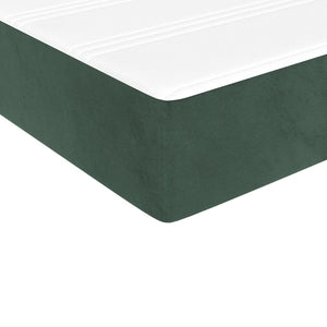 Στρώμα με Pocket Springs Μεσαίας Σκληρότητας Σκούρο Πράσινο100x200x20 εκ. Βελούδινο
