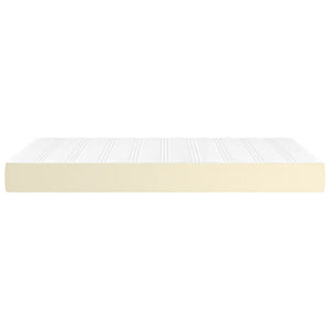 Στρώμα με Pocket Springs Μεσαίας Σκληρότητας Κρεμ 120x200x20 εκ. Συνθετικό Δέρμα - Pakobazaar