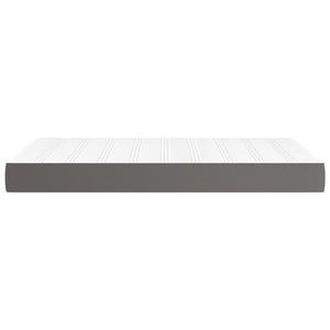 Στρώμα με Pocket Springs Μεσαίας Σκληρότητας Γκρι 120x200x20 εκ. Συνθετικό Δέρμα