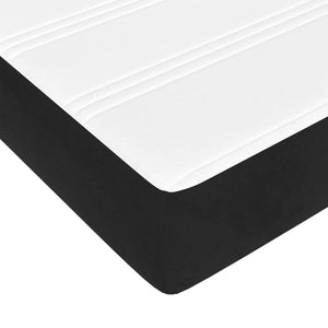 Στρώμα με Pocket Springs Μεσαίας Σκληρότητας Μαύρο 120x200x20 εκ. Βελούδινο