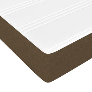 Στρώμα με Pocket Springs Μεσαίας Σκληρότητας Σκούρο Καφέ 140x190x20 εκ. Βελούδινο