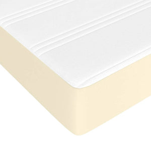 Στρώμα με Pocket Springs Μεσαίας Σκληρότητας Κρεμ 140x190x20 εκ. Συνθετικό Δέρμα - Pakobazaar