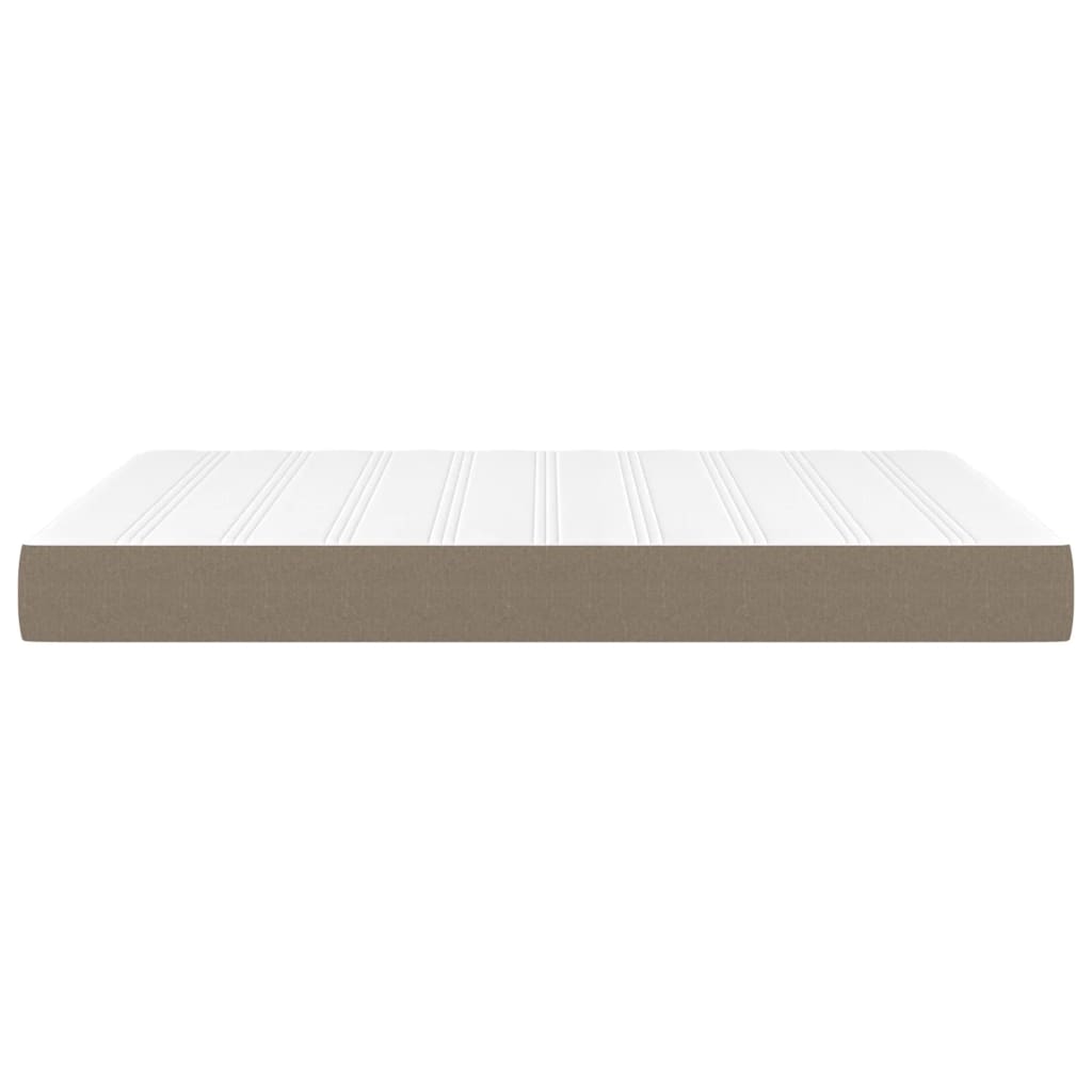 Στρώμα με Pocket Springs Μεσαίας Σκληρότητας Taupe 140x200x20 εκ. Υφασμάτινο