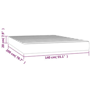Στρώμα με Pocket Springs Μεσαίας Σκληρότητας Κρεμ 140x200x20 εκ. Υφασμάτινο - Pakobazaar