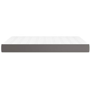 Στρώμα με Pocket Springs Μεσαίας Σκληρότητας Γκρι 140x200x20 εκ. Συνθετικό Δέρμα