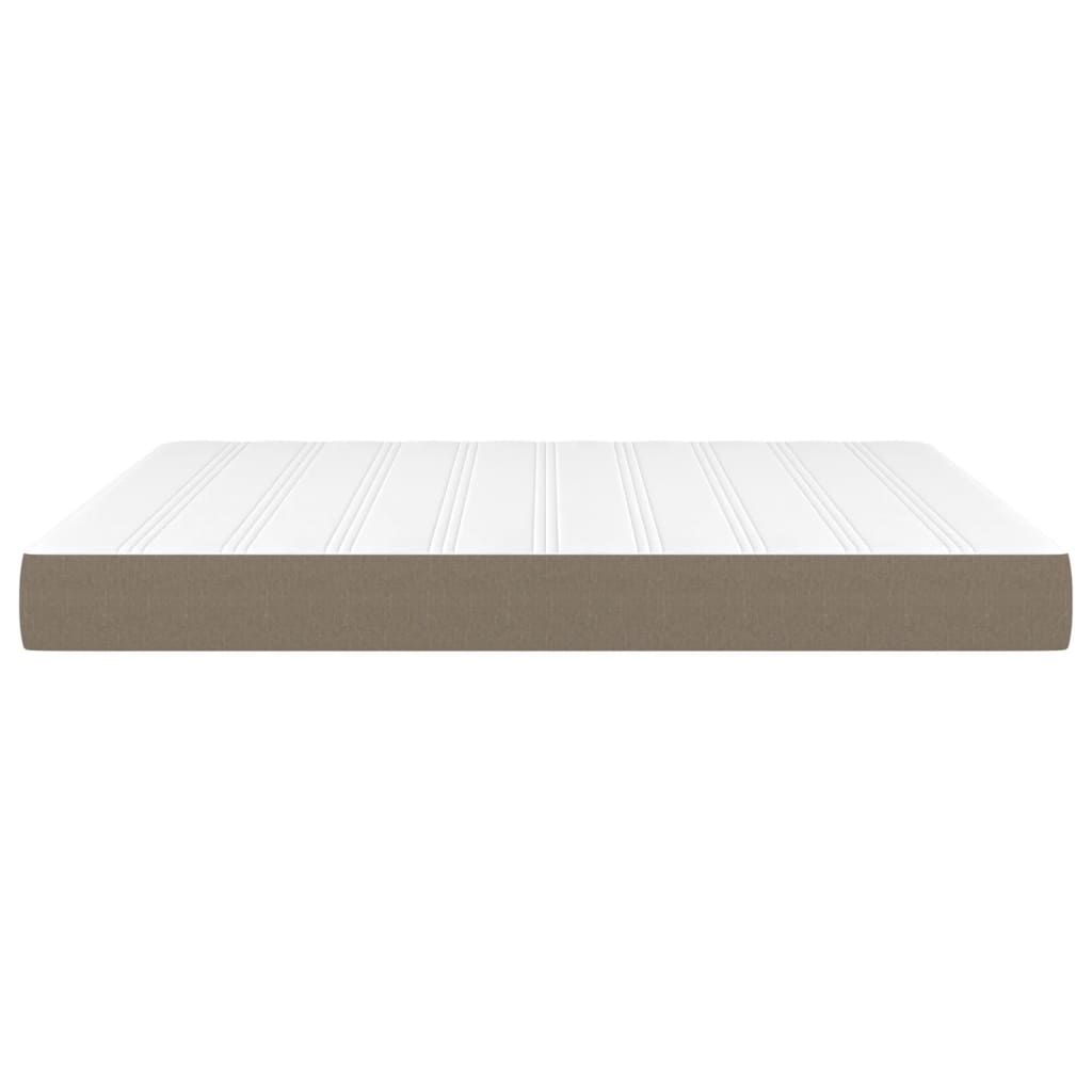 Στρώμα με Pocket Springs Μεσαίας Σκληρότητας Taupe 160x200x20 εκ. Υφασμάτινο - Pakobazaar