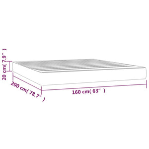 Στρώμα με Pocket Springs Μεσαίας Σκληρότητας Κρεμ 160x200x20 εκ. Υφασμάτινο