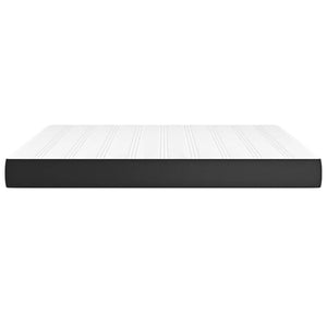 Στρώμα με Pocket Springs Μεσαίας Σκληρότητας Μαύρο 160x200x20 εκ. Συνθετικό Δέρμα